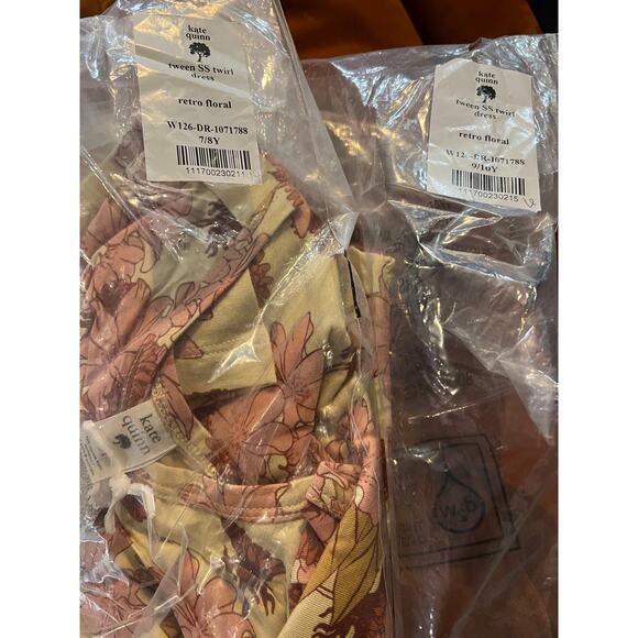 NWT Kate Quinn Retro Floral Short Sleeve Twirl Dress Bamboo 9/10 - Picture 5 of 5